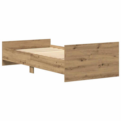 Bedframe zonder matras 75x190 cm spaanplaat ambachtelijk
