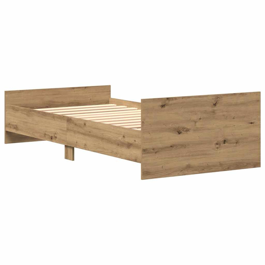Bedframe zonder matras 75x190 cm spaanplaat ambachtelijk
