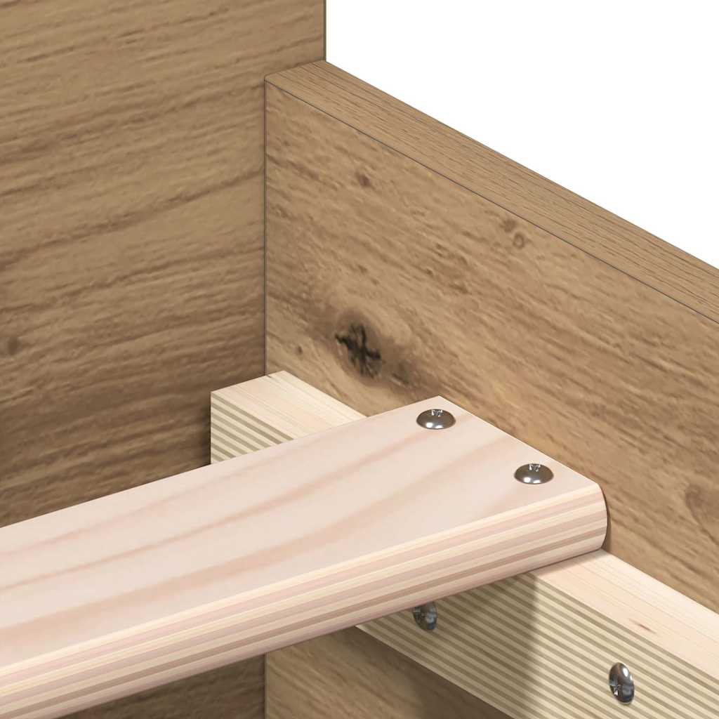 Bedframe zonder matras 75x190 cm spaanplaat ambachtelijk