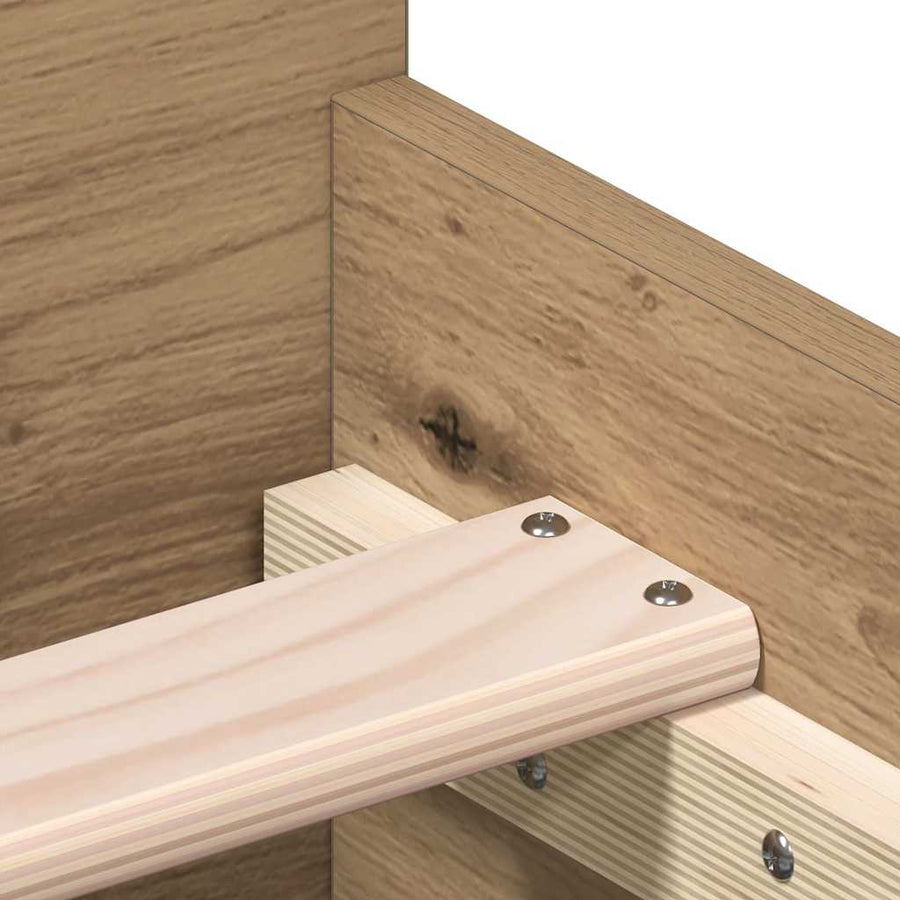 Bedframe zonder matras 75x190 cm spaanplaat ambachtelijk