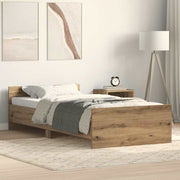 Bedframe 75x190 cm spaanplaat artisan eiken