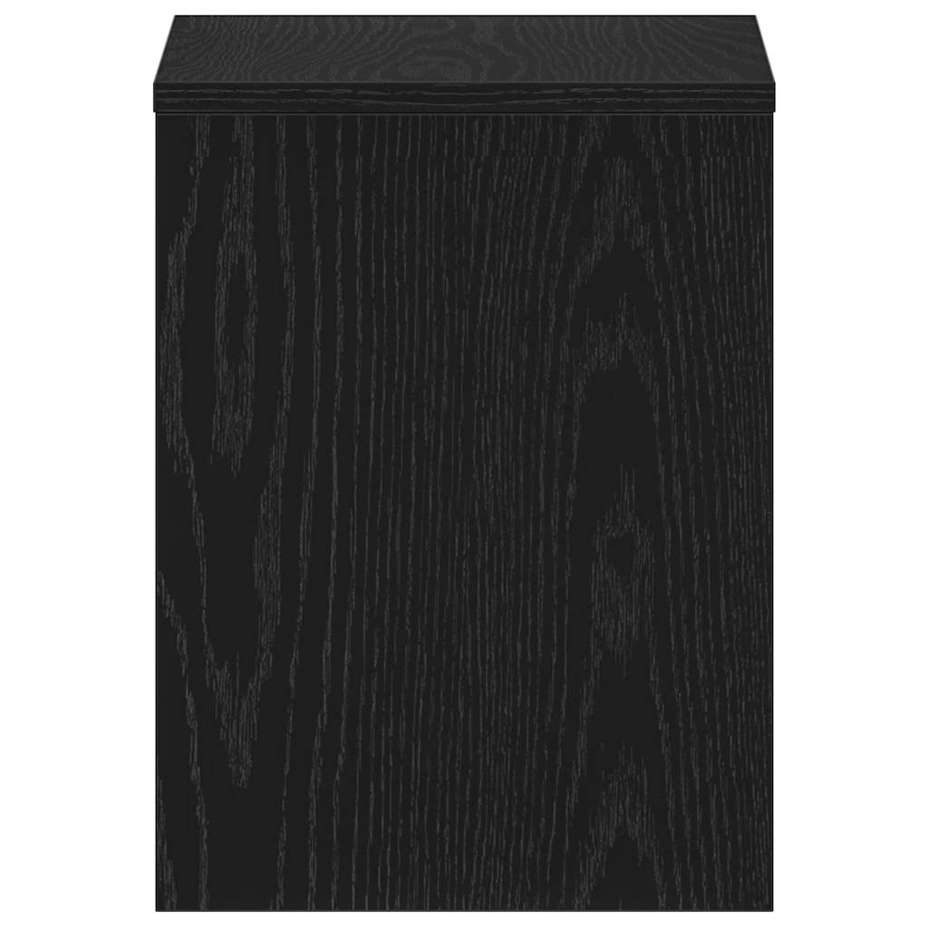 Nachtkastjes 2 st 40x30x40 cm spaanplaat zwart eikenkleurig