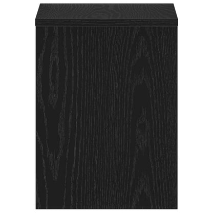 Nachtkastjes 2 st 40x30x40 cm spaanplaat zwart eikenkleurig