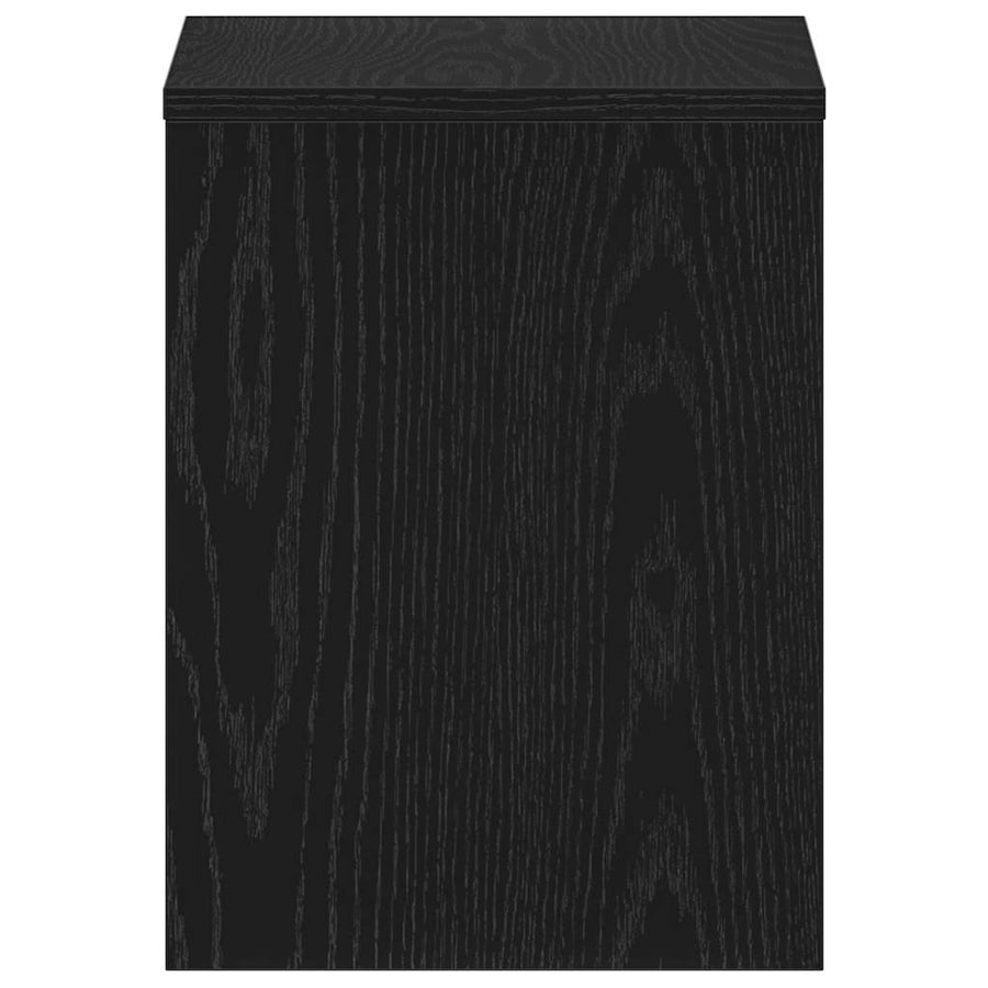 Nachtkastjes 2 st 40x30x40 cm spaanplaat zwart eikenkleurig