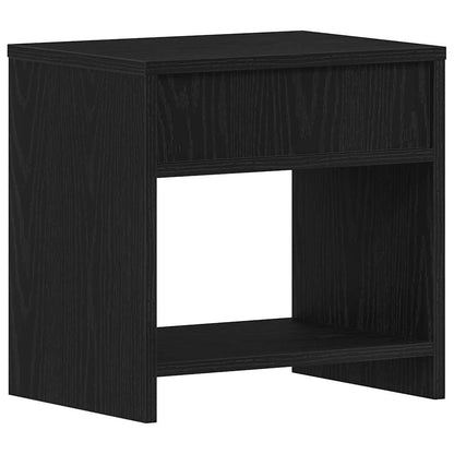 Nachtkastjes 2 st 40x30x40 cm spaanplaat zwart eikenkleurig