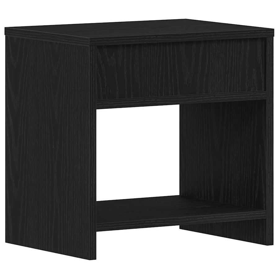 Nachtkastjes 2 st 40x30x40 cm spaanplaat zwart eikenkleurig