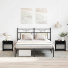 Nachtkastjes 2 st 40x30x40 cm spaanplaat zwart eiken