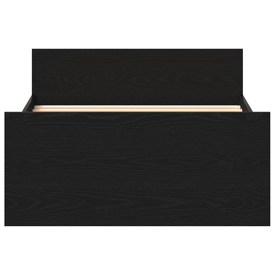 Bedframe zonder matras 90x190 cm spaanplaat zwart eikenkleurig