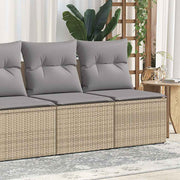 Loungeset poly rattan 4-delig beige