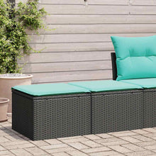 2-Delige Loungeset Met Kussens Poly Rattan Acacia