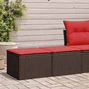 Loungeset 2-delig poly rattan bruin