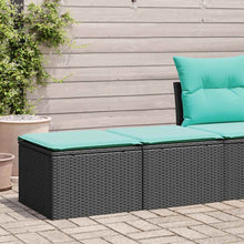 2-Delige Loungeset Met Kussens Poly Rattan Acacia