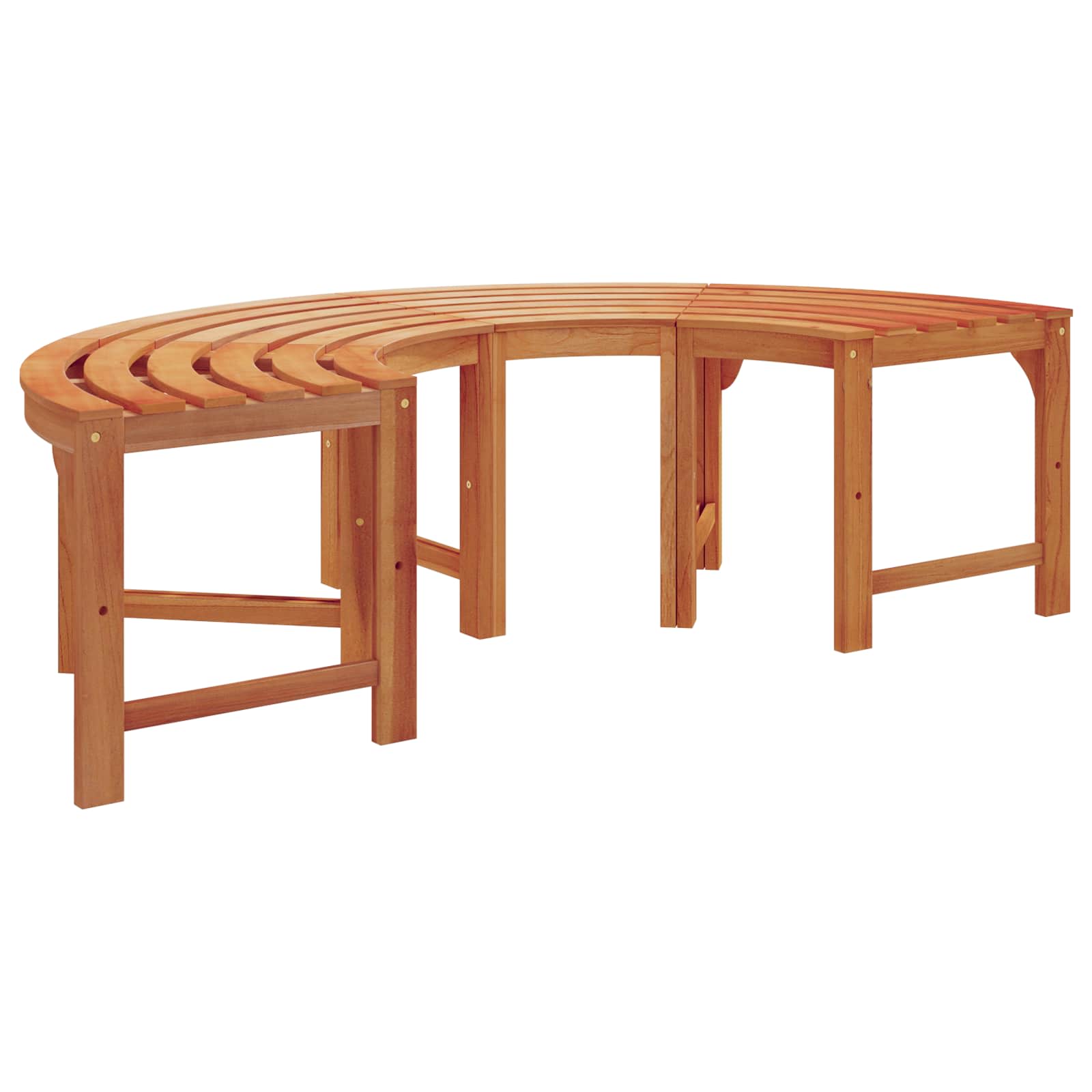 Boom bank Naturel 160 x 80 x 45cm Massief Eucalyptus Hout