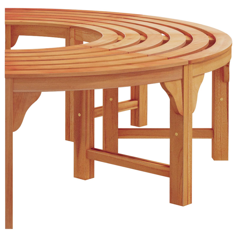 Boom bank Naturel 160 x 80 x 45cm Massief Eucalyptus Hout