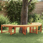 Tree bench Natural 160 x 80 x 45cm Solid Eucalyptus Wood