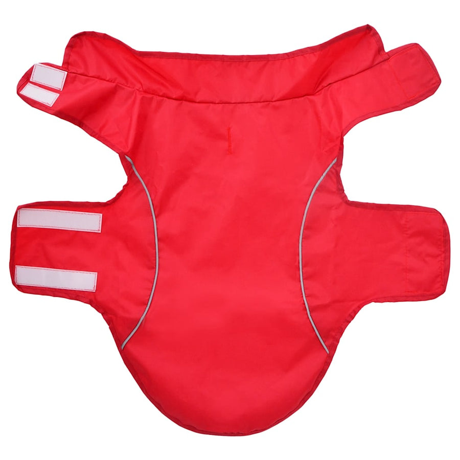 Hondenregenjas Met Reflecterende Strips Polyester xxs Rood