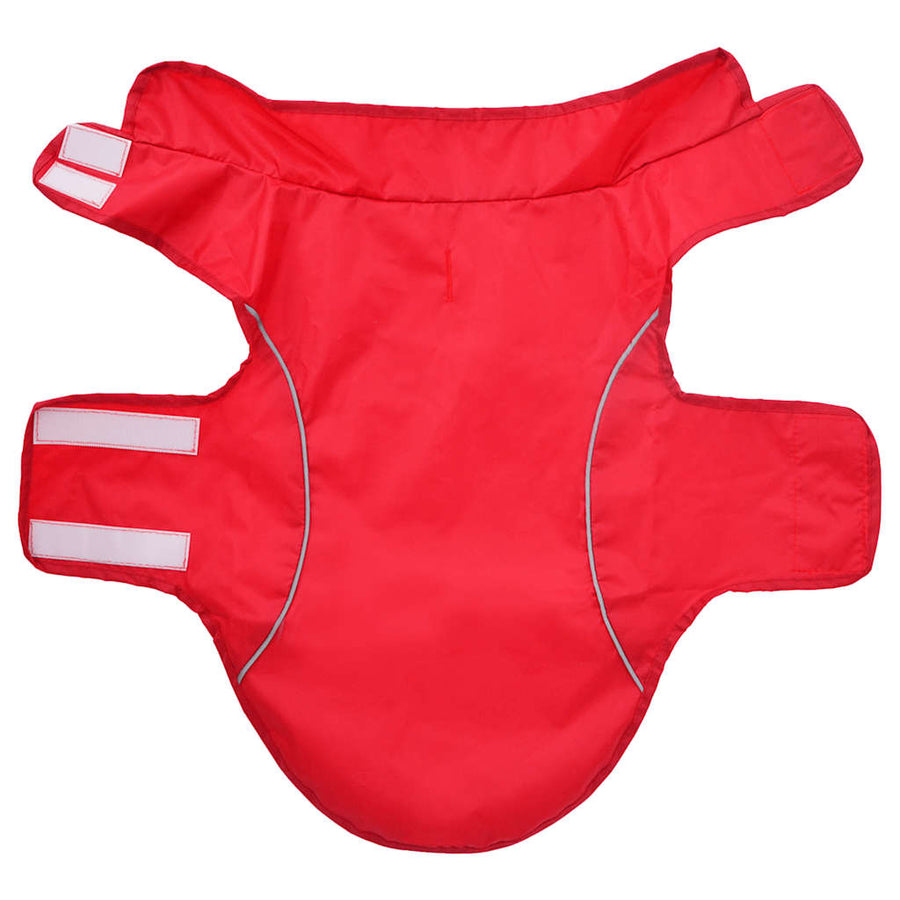 Hondenregenjas Met Reflecterende Strips Polyester xs Rood