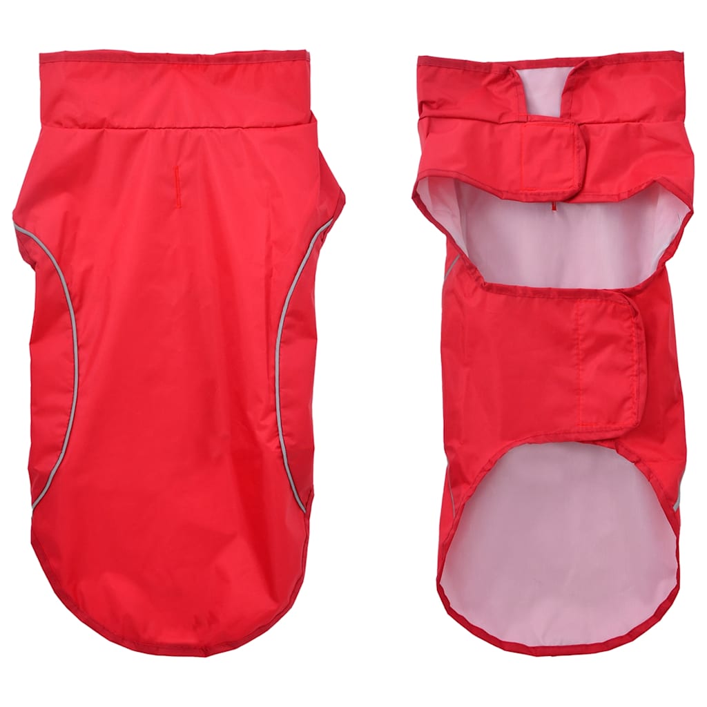 Hondenregenja Met Reflecterende Trip Polyeter s Rood