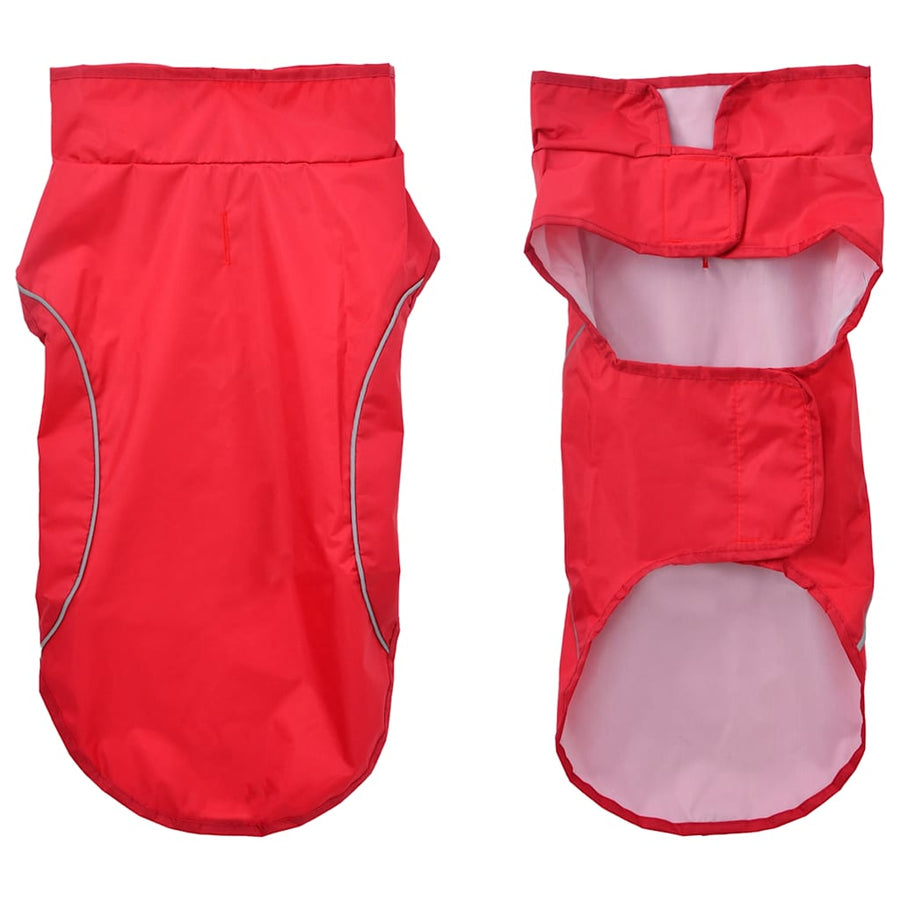 Hondenregenja Met Reflecterende Trip Polyeter s Rood