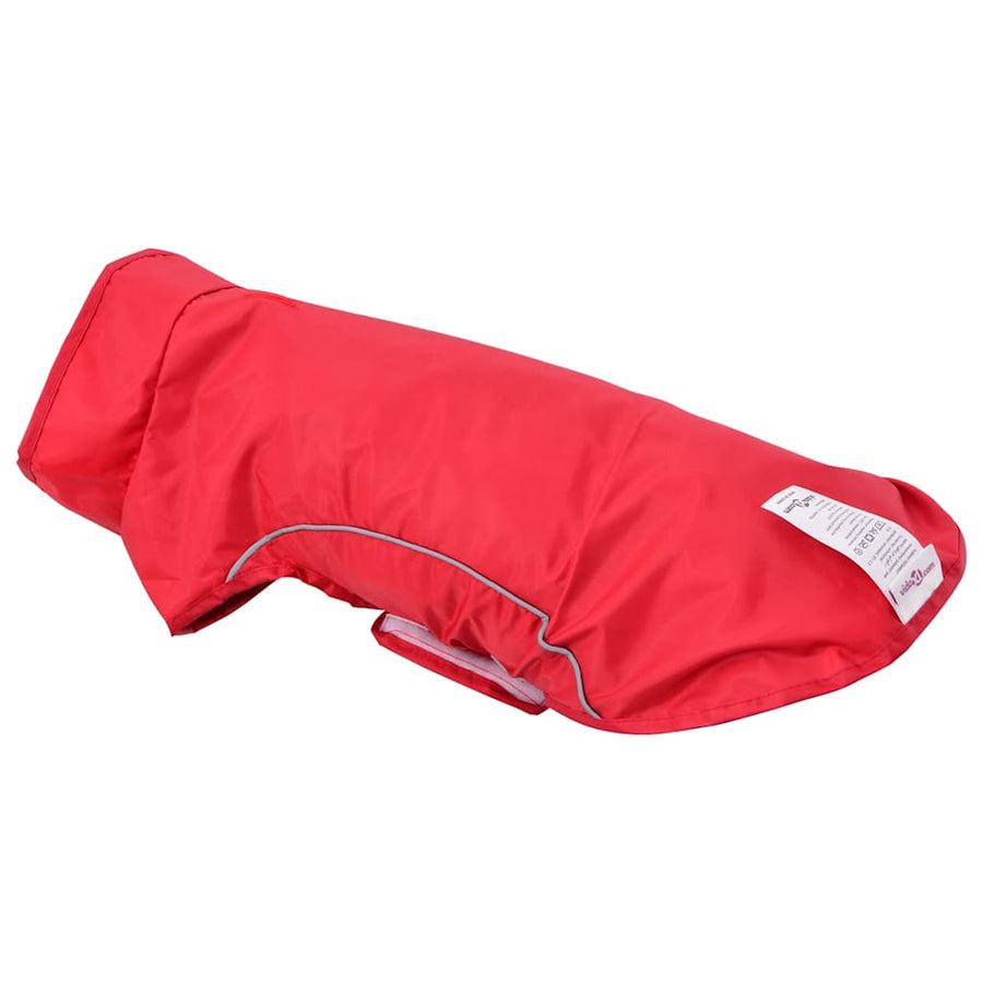 Hondenregenja Met Reflecterende Trip Polyeter s Rood