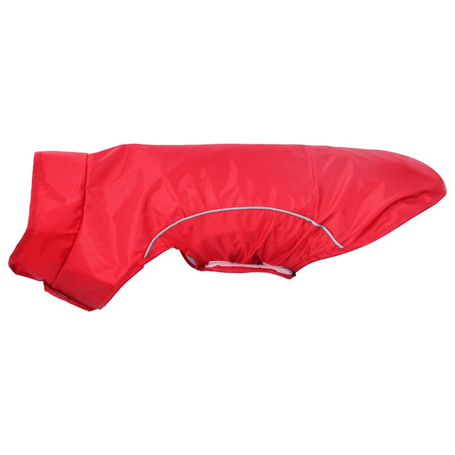 Hondenregenjas Et Reflecterende Strips Polyester m Rood