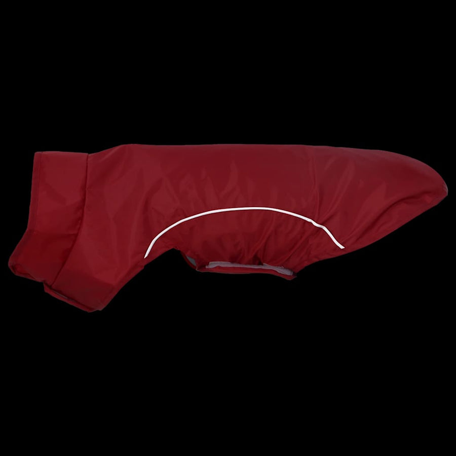 Hondenregenjas Et Reflecterende Strips Polyester m Rood