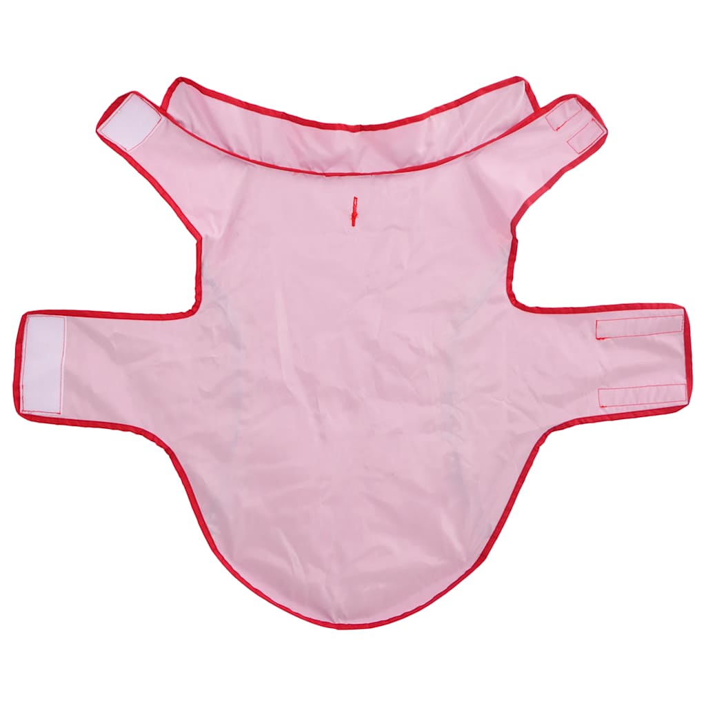 Vidax Hondenregenjas Met Refecterende Strips Poyester l Rood