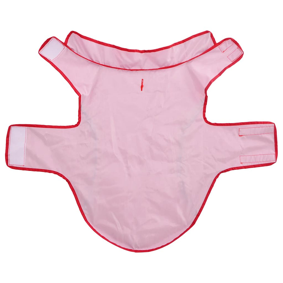 Vidax Hondenregenjas Met Refecterende Strips Poyester l Rood