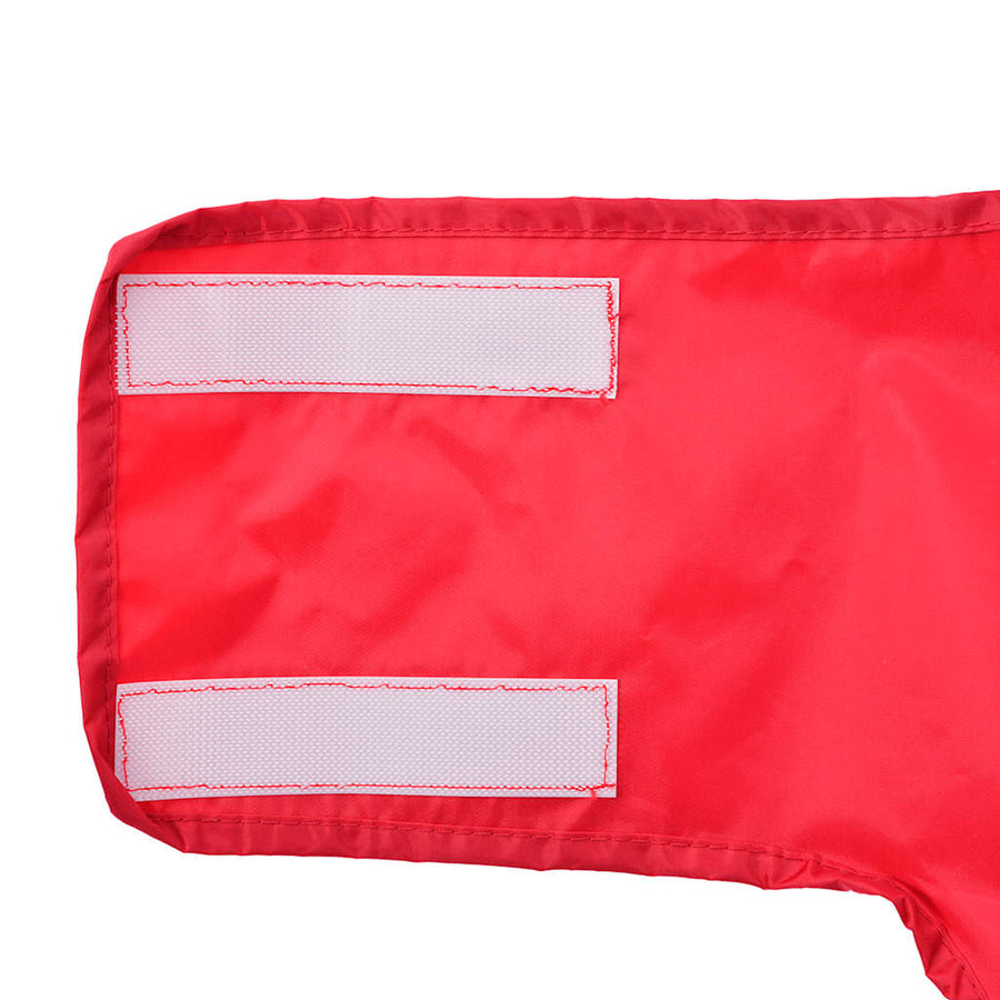 Vidax Hondenregenjas Met Refecterende Strips Poyester l Rood