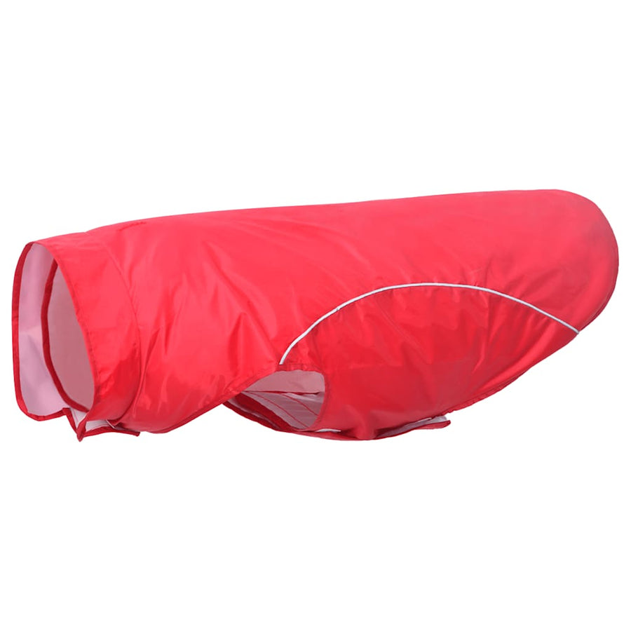 Hondenregenjas Met Reflecterende Strips Polyester 4xl Rood