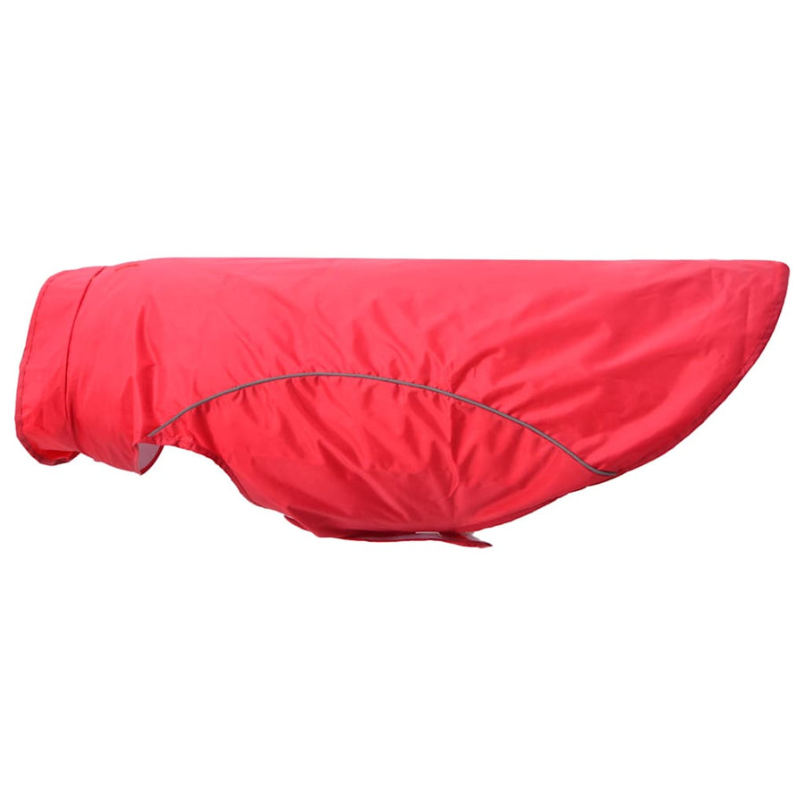 Hondenregenjas Met Reflecterende Strips Polyester 4xl Rood
