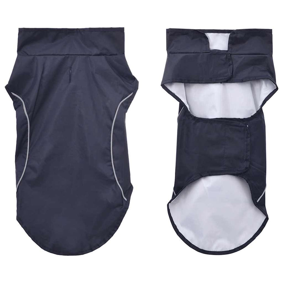 Hondenregenjas Met Reflecterende Strips Polyester Blauw xs Marineblauw