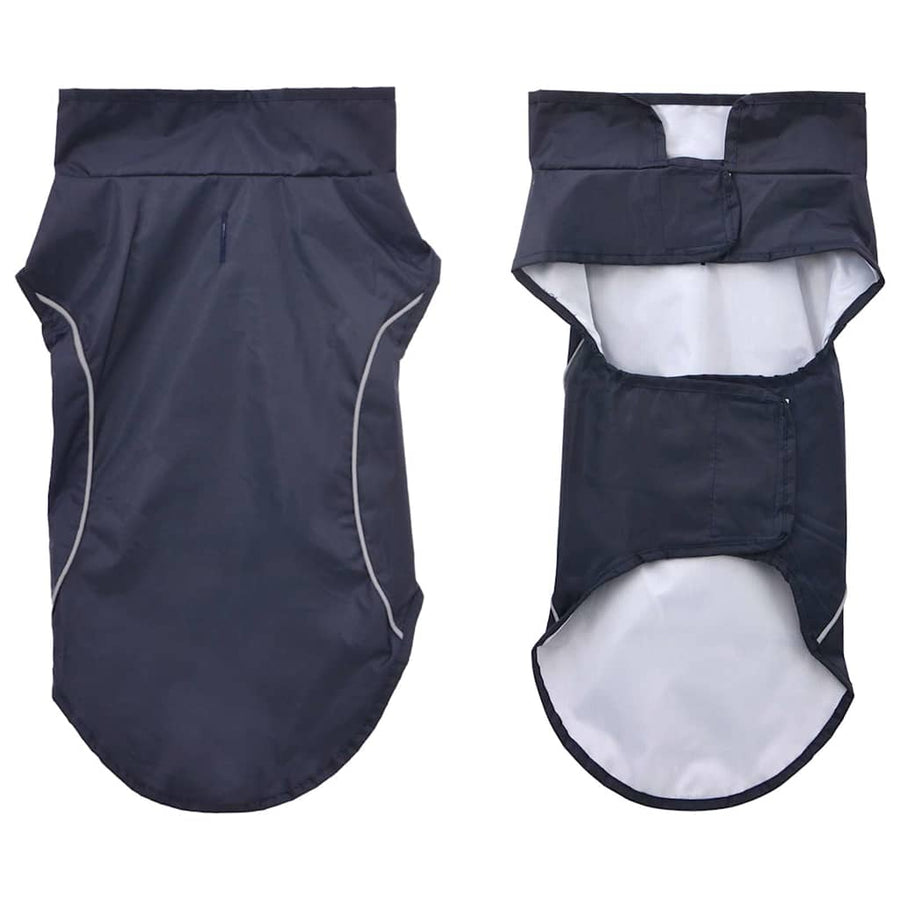 Hondenregenjas Et Reflecterende Strips Polyester m Marineblauw