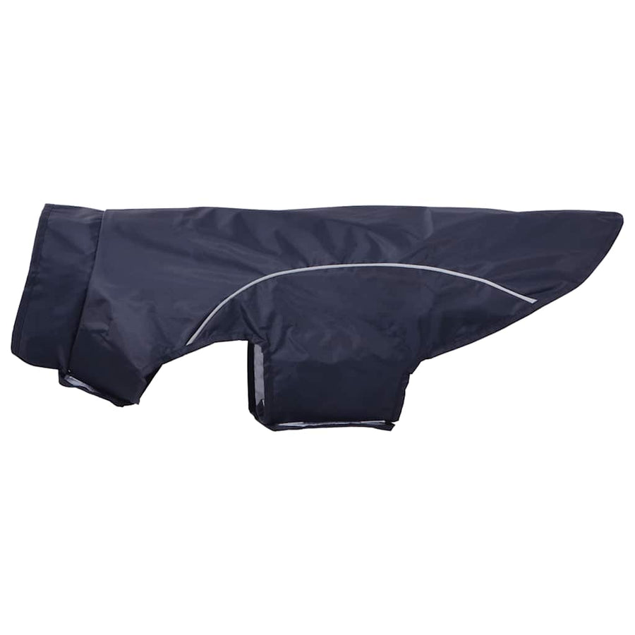 Vidax Hondenregenjas Met Refecterende Strips Poyester l Marineblauw