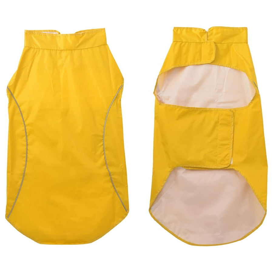 Hondenregenjas Met Reflecterende Strips Polyester 4xl Geel