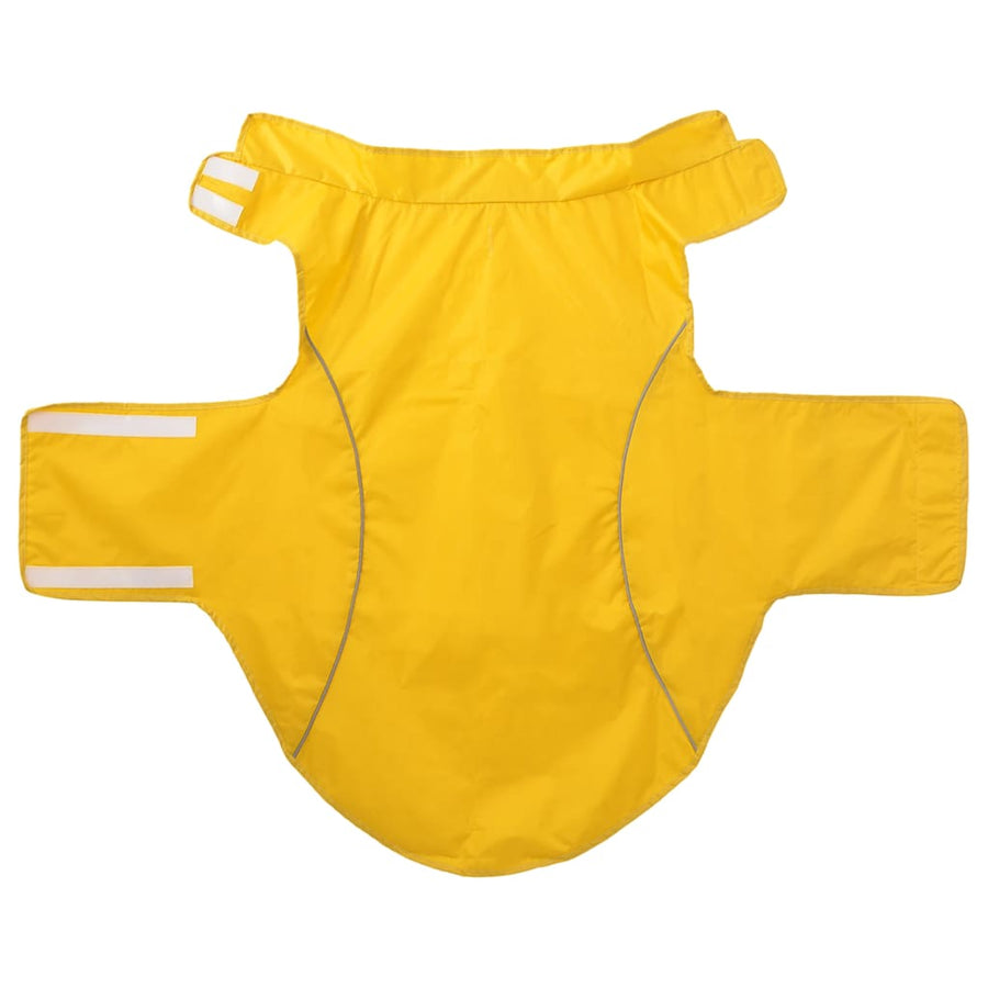 Hondenregenjas Met Reflecterende Strips Polyester 4xl Geel