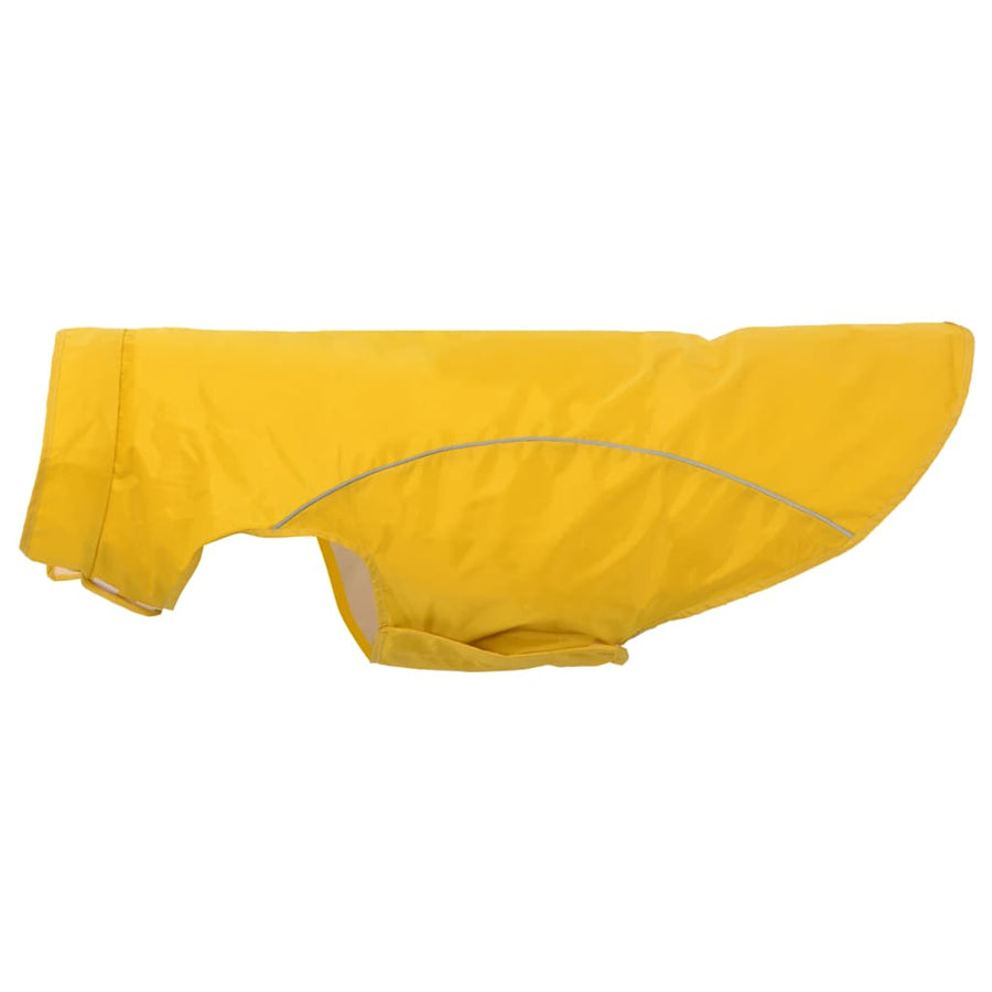 Hondenregenjas Met Reflecterende Strips Polyester 4xl Geel
