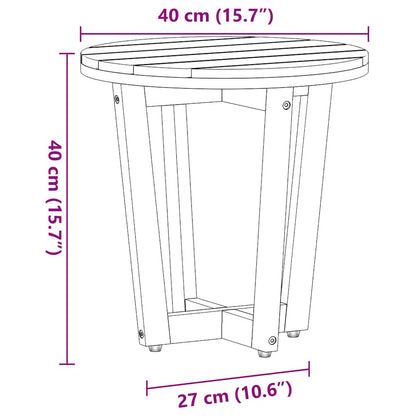 Tuinbijzettafel rond Ø40x40 cm massief acaciahout
