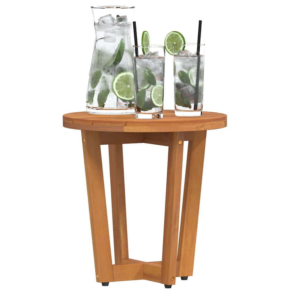 Tuinbijzettafel rond Ø40x40 cm massief acaciahout