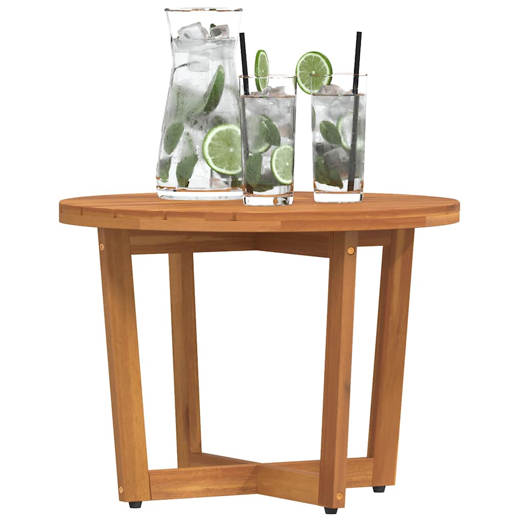 Tuinbijzettafel rond Ø55x40 cm massief acaciahout