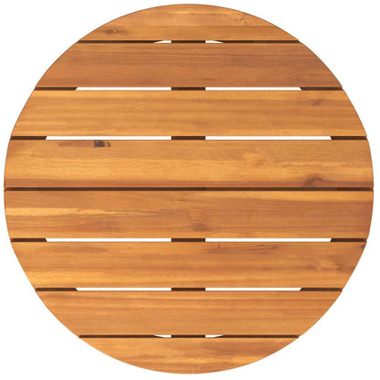 Tuinbijzettafel rond Ø55x40 cm massief acaciahout