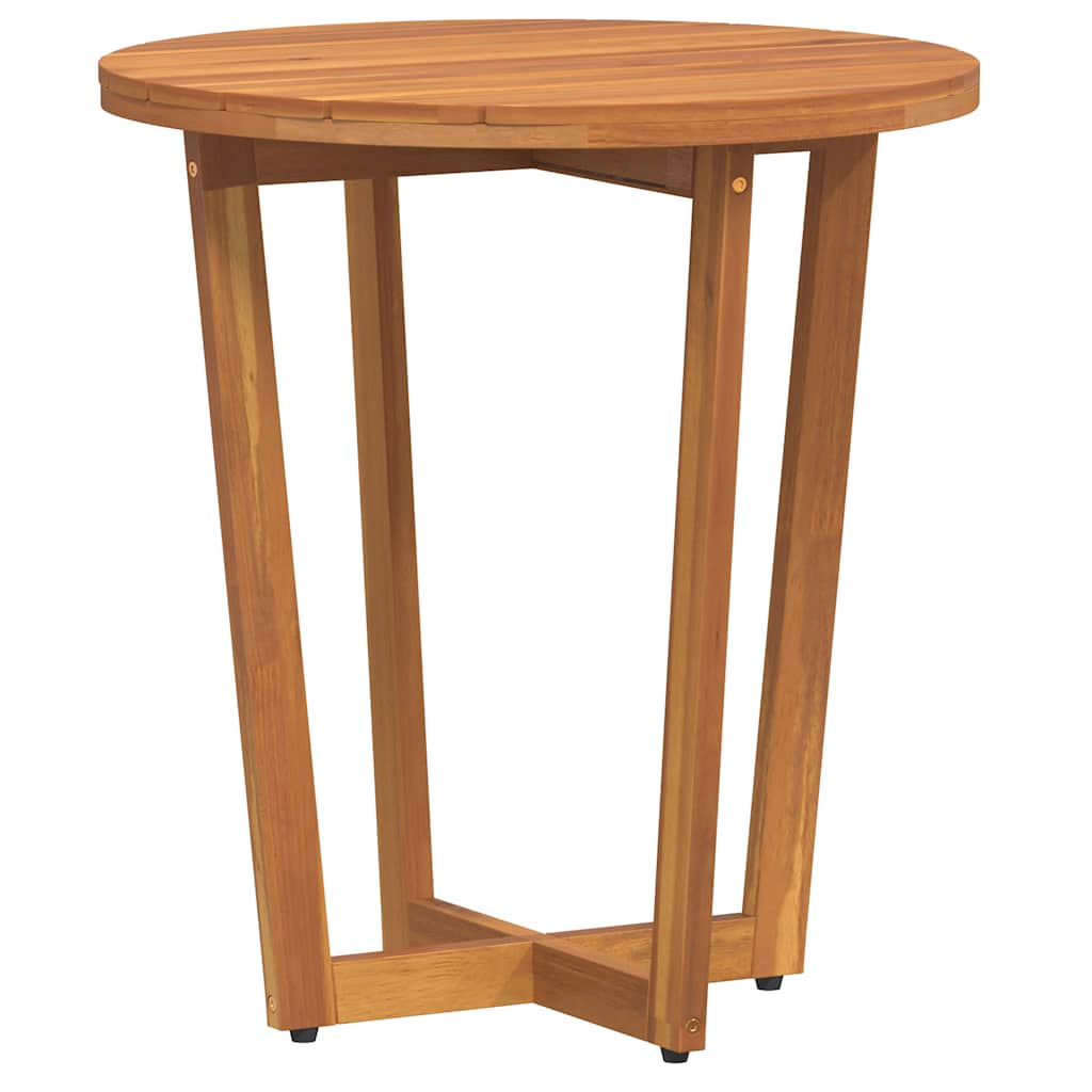 Tuinbijzettafel rond Ø55x60 cm massief acaciahout