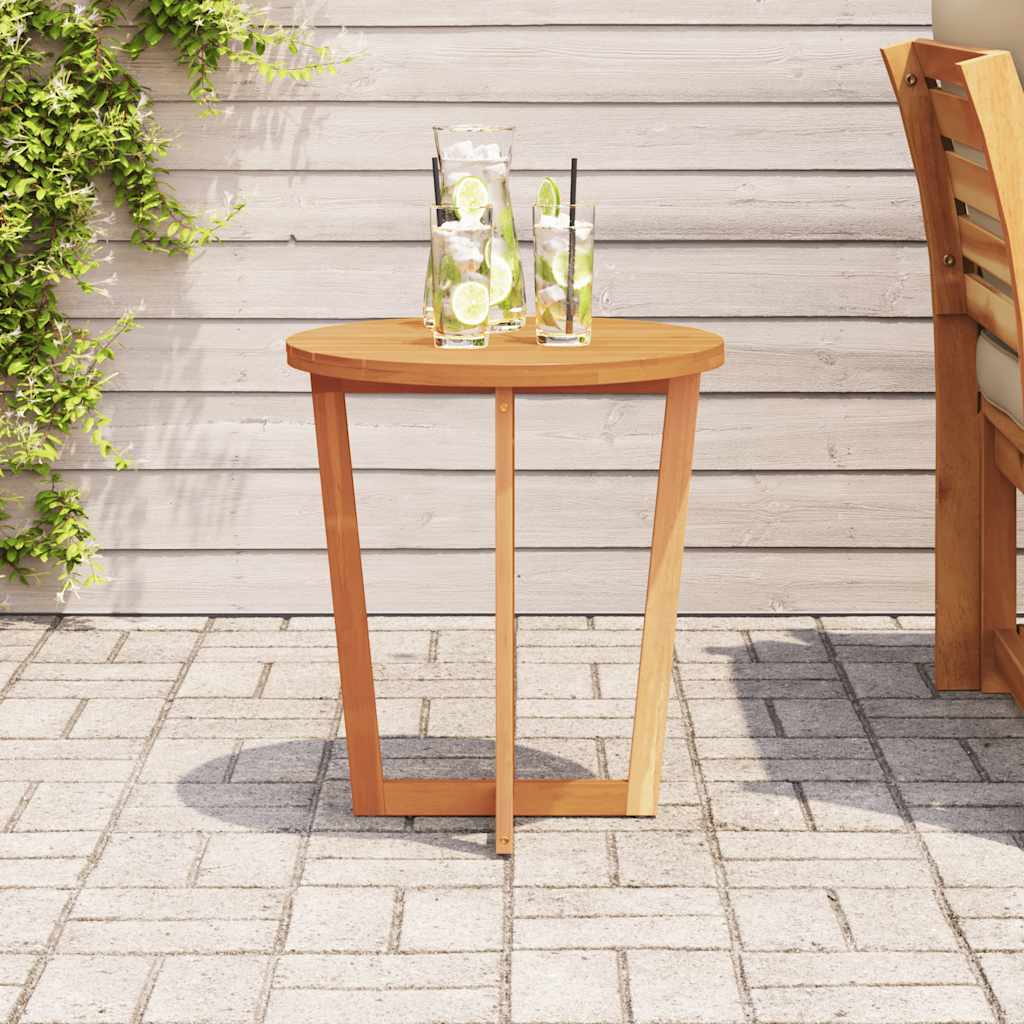 Tuinbijzettafel rond Ø55x60 cm massief acaciahout