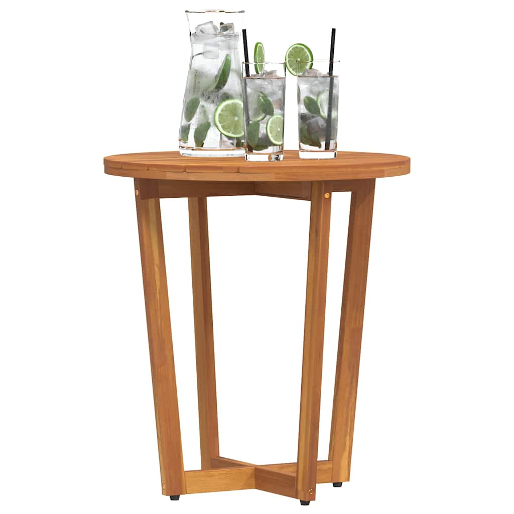 Tuinbijzettafel rond Ø55x60 cm massief acaciahout