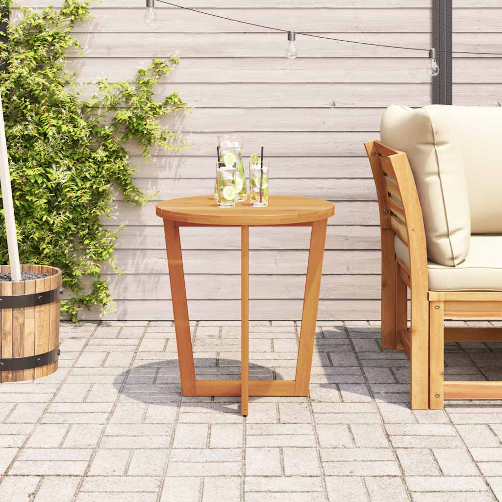 Tuinbijzettafel rond Ø70x75 cm massief acaciahout