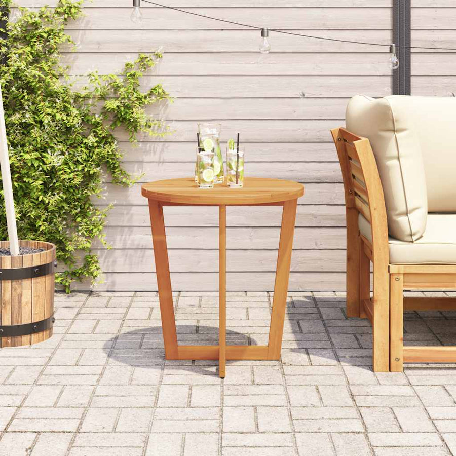 Tuinbijzettafel rond Ø70x75 cm massief acaciahout