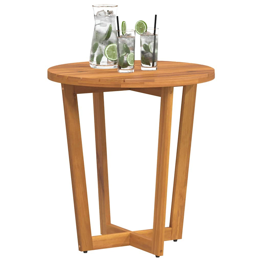 Tuinbijzettafel rond Ø70x75 cm massief acaciahout