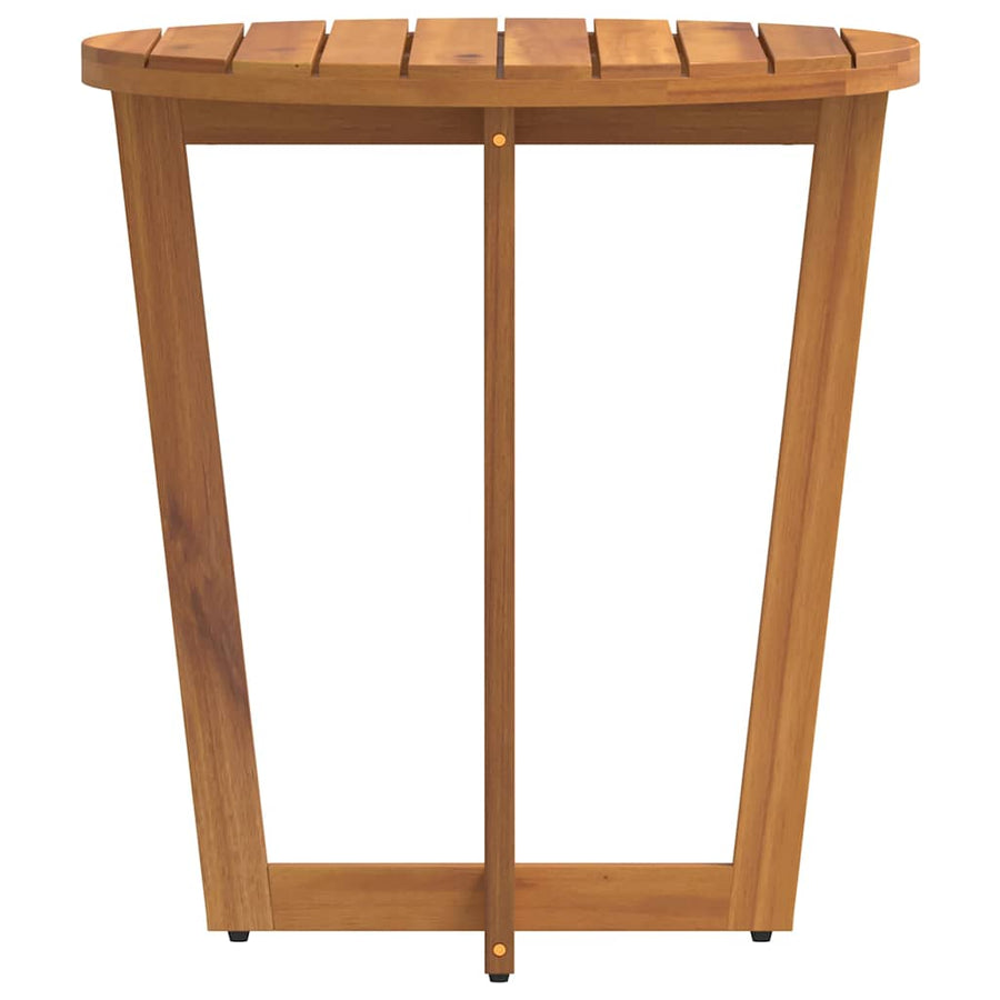 Tuinbijzettafel rond Ø70x75 cm massief acaciahout