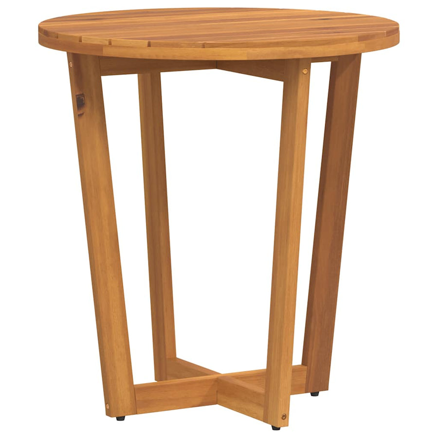 Tuinbijzettafel rond Ø70x75 cm massief acaciahout