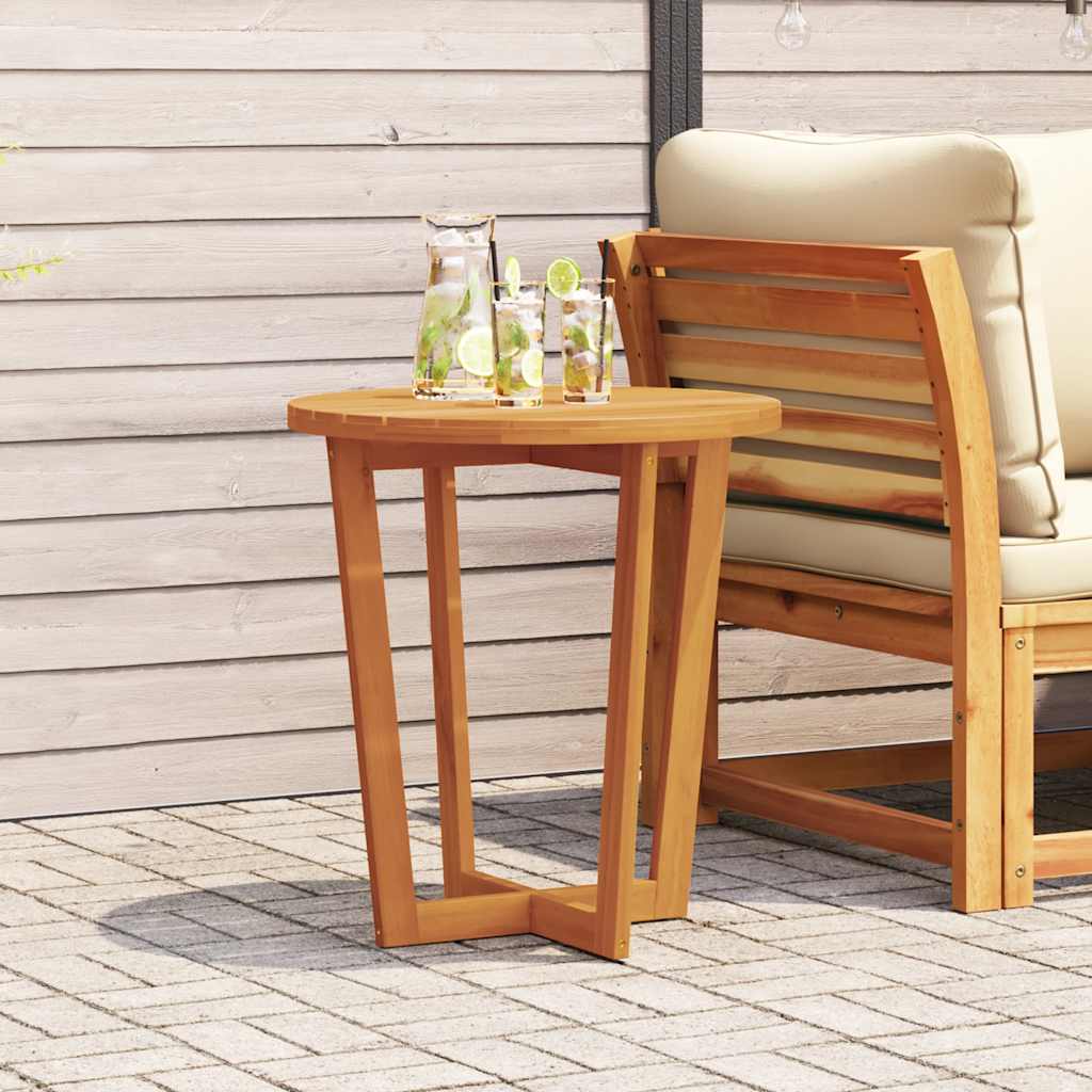 Tuinbijzettafel rond Ø70x75 cm massief acaciahout